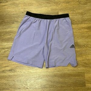 Men’s Athletic Training Adidas Shorts Lilac Sz - XL